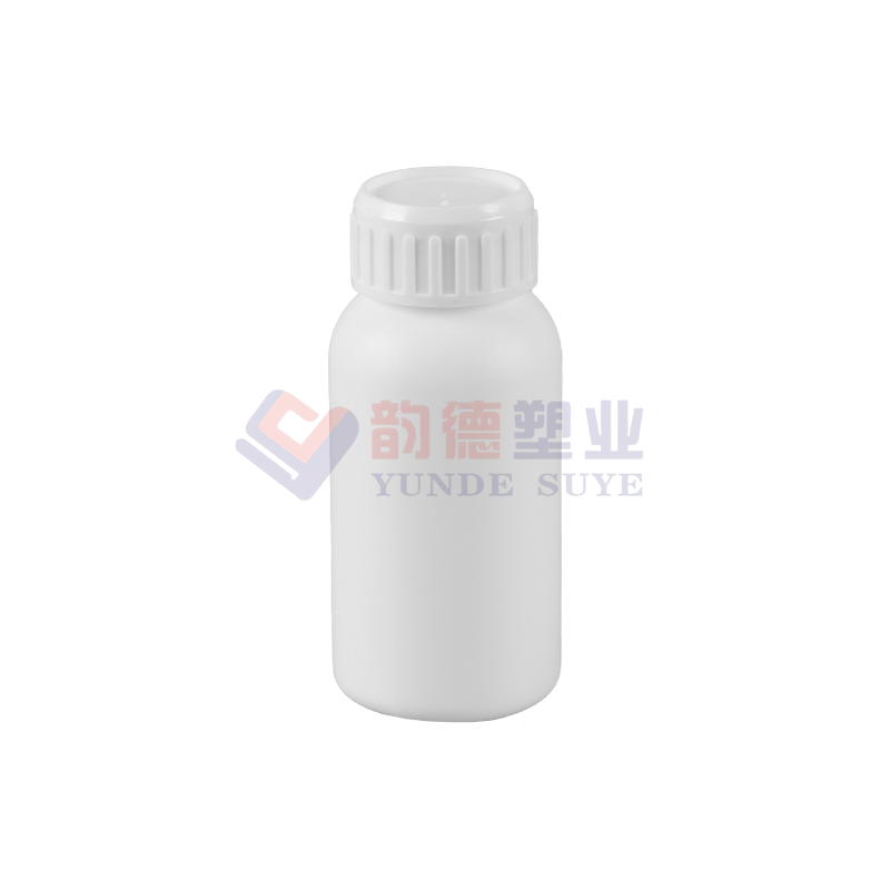Botol Bulat Fluorinasi Plastik Putih Murni 100ml-02