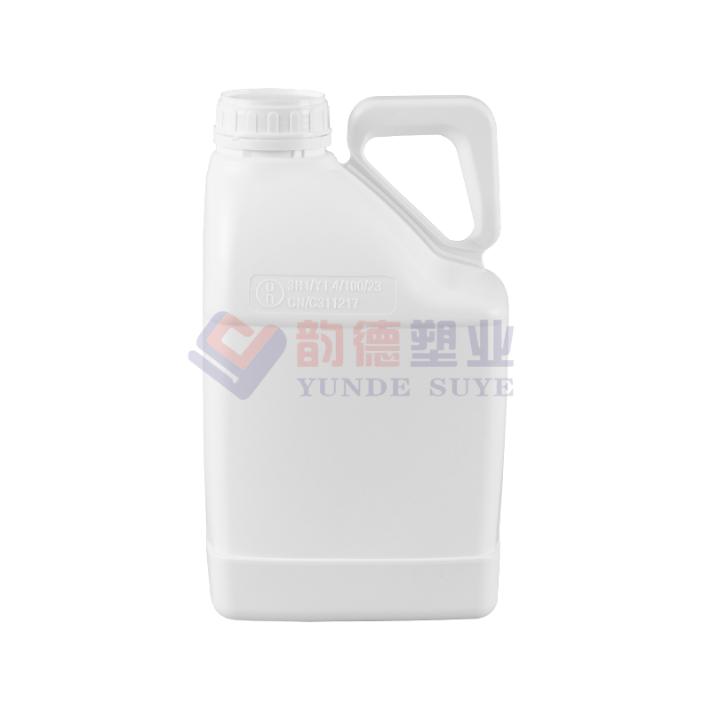 Barel Persegi Fluorinasi Plastik Putih Murni 5L-03